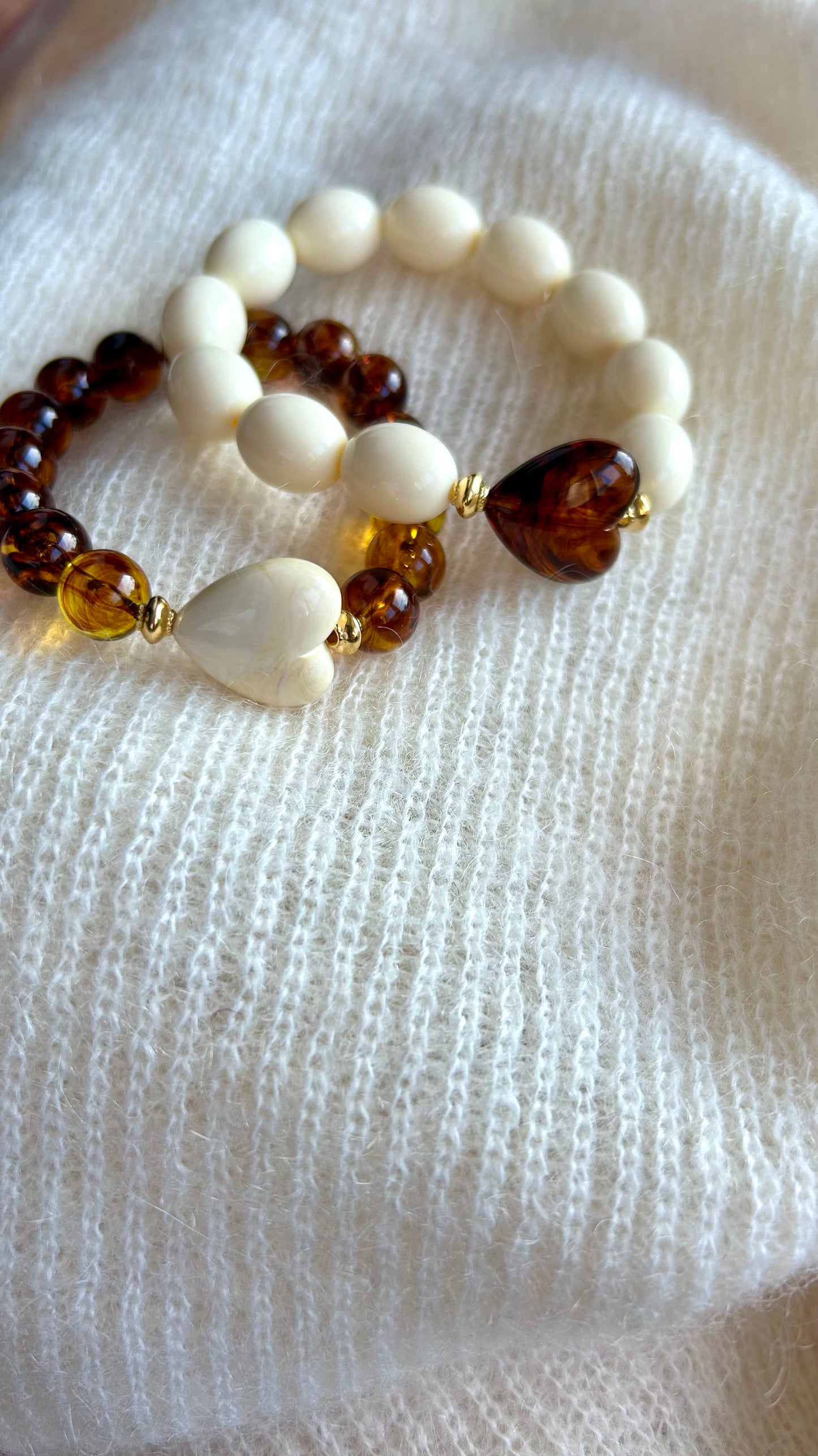 Bracelet Baby Amor crème