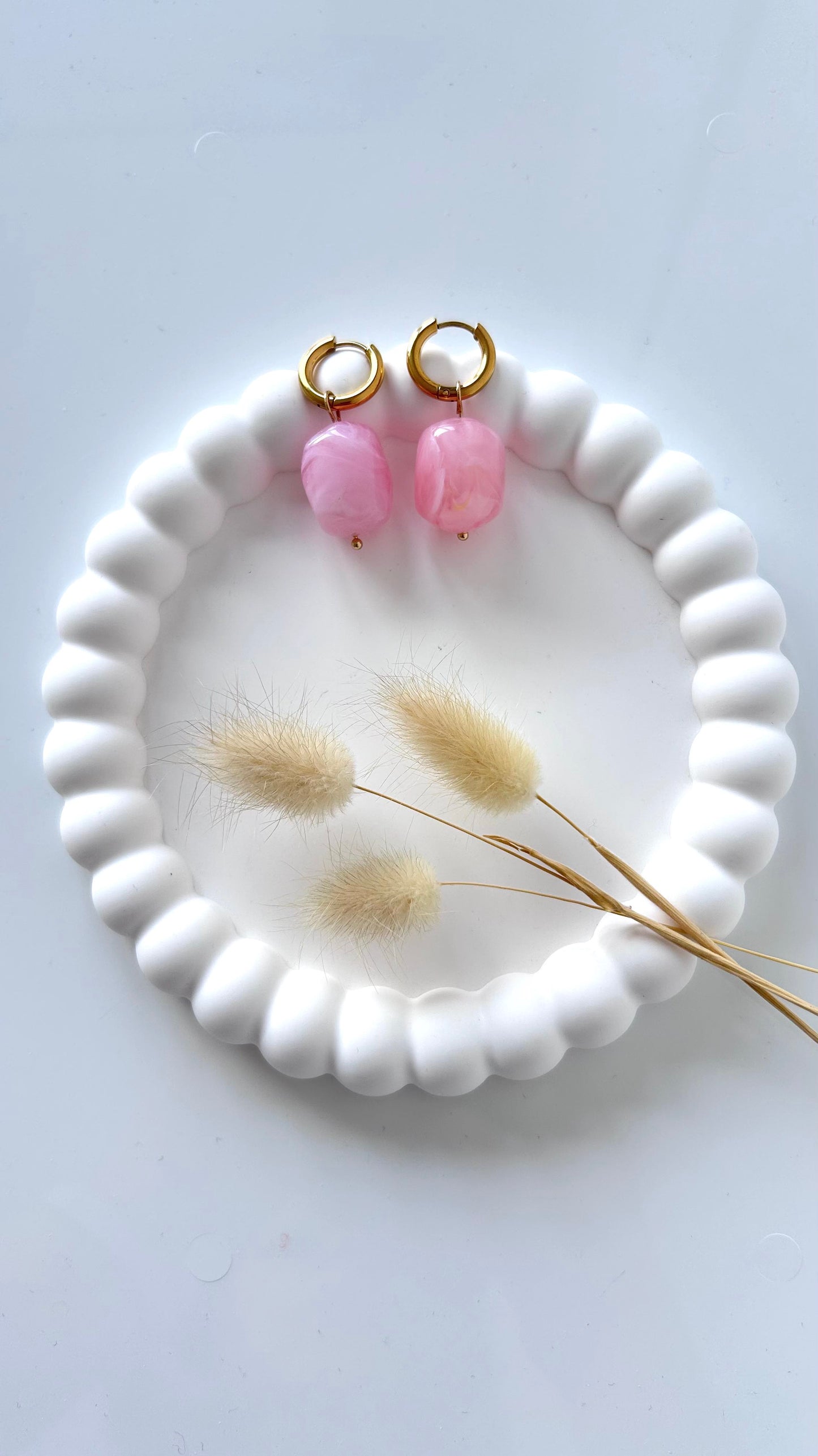 Boucles d'oreilles Lilou baby rose