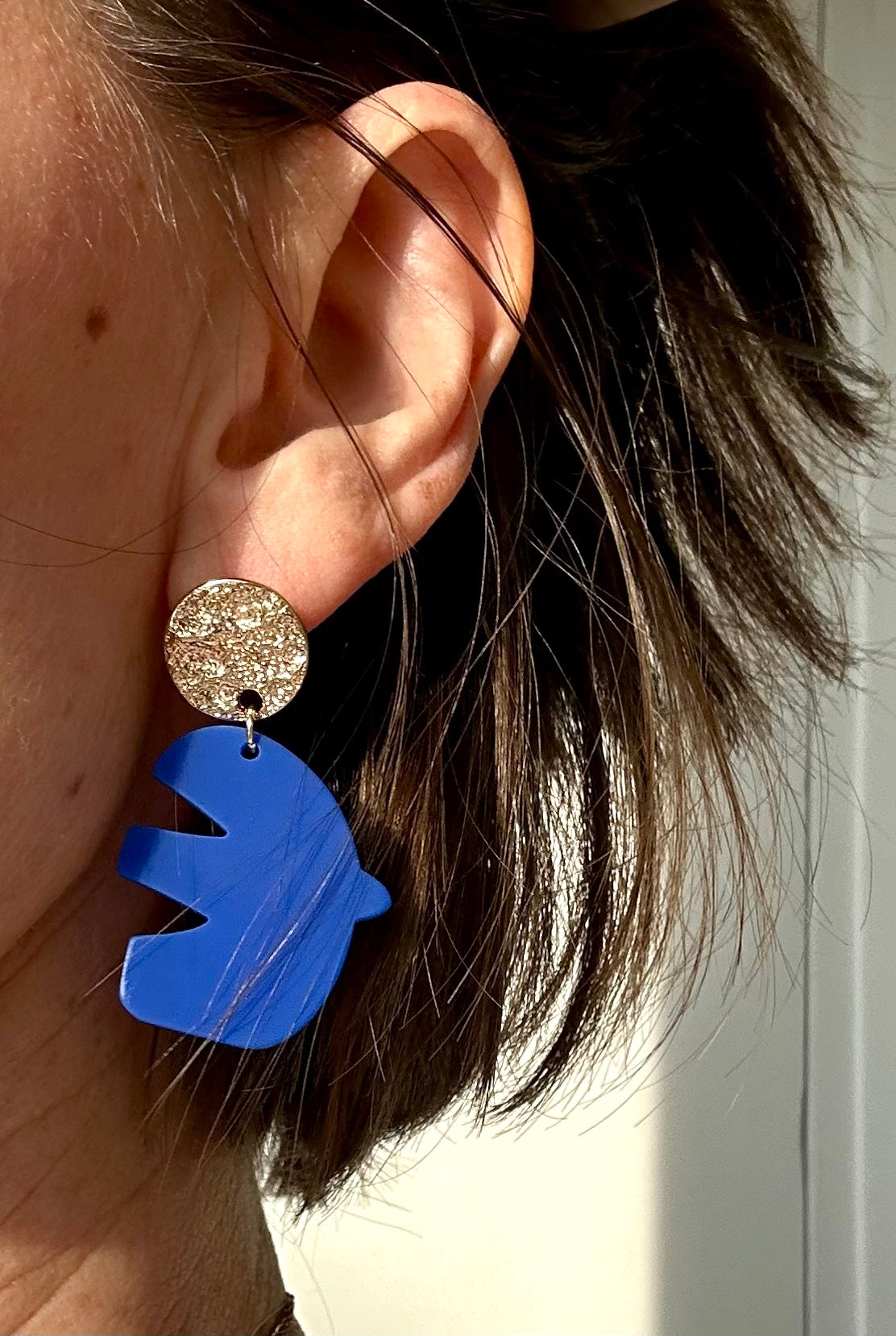 Boucles d'oreilles Matisse bleu