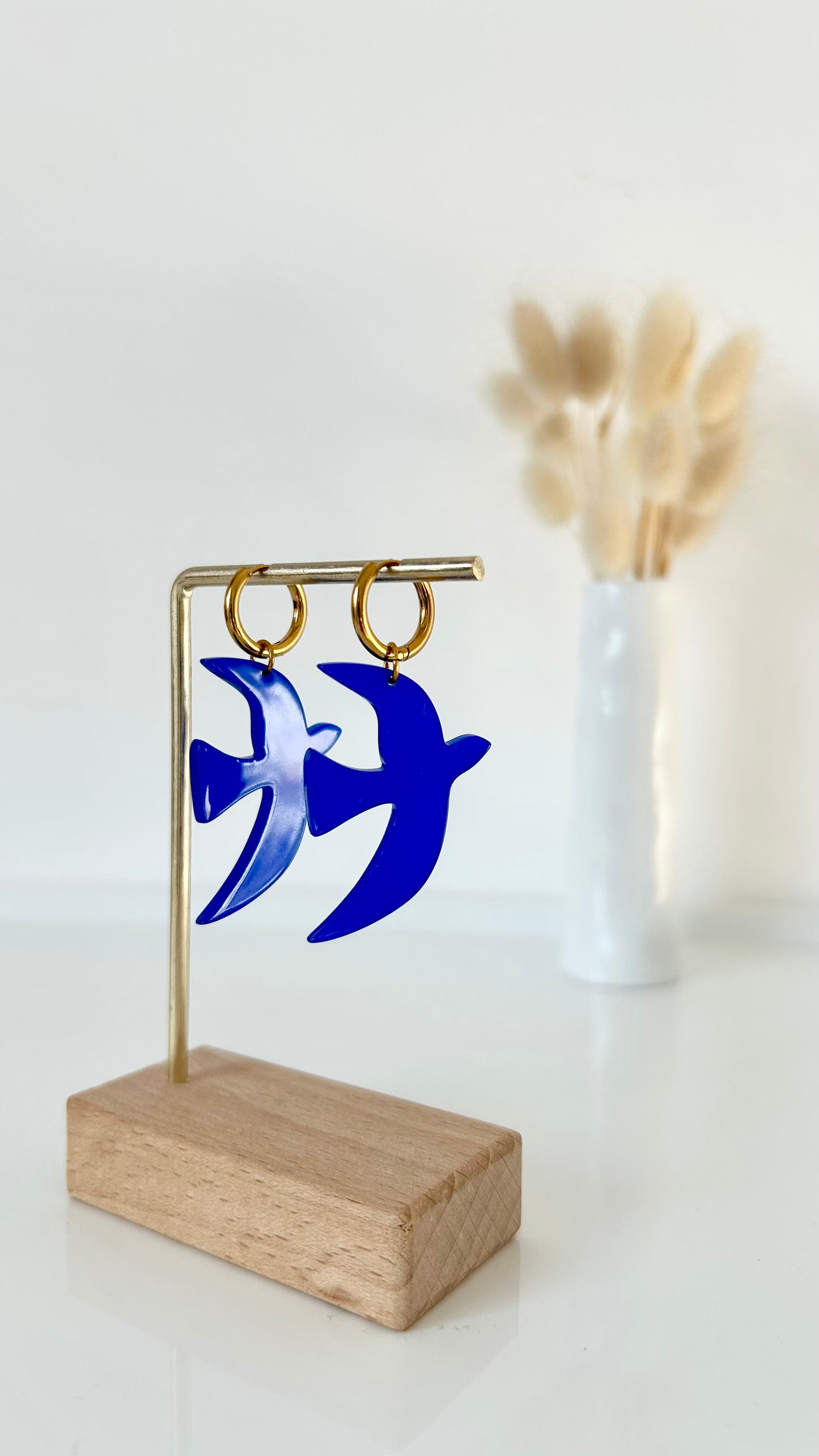 Boucles d'oreilles Liberty bleu