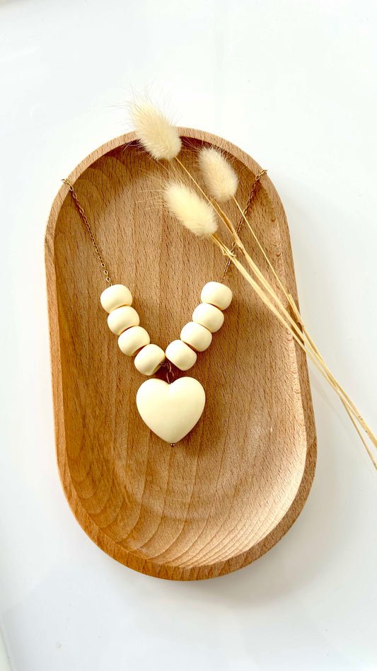Collier Amor crème