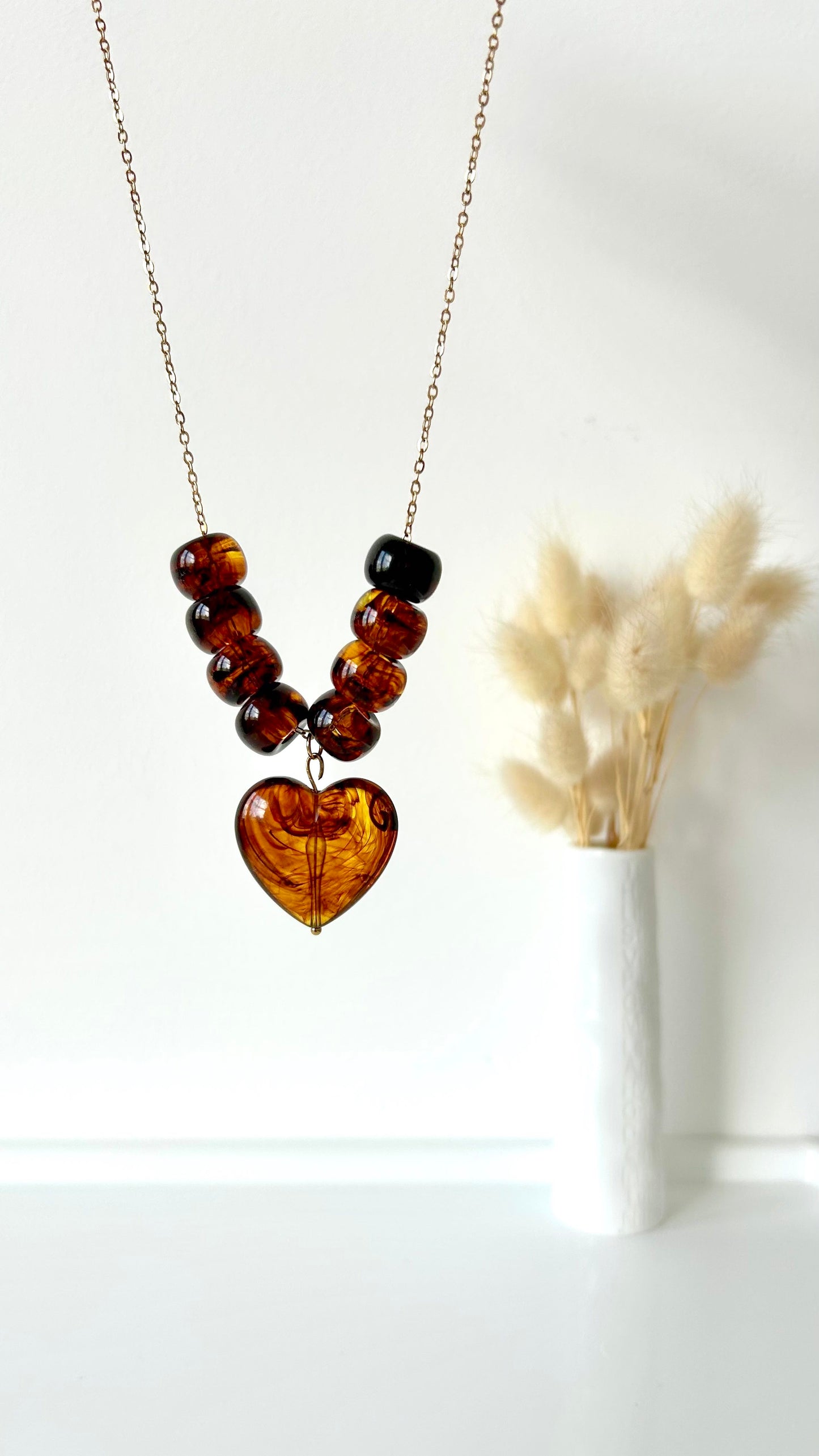 Collier Amor ambre