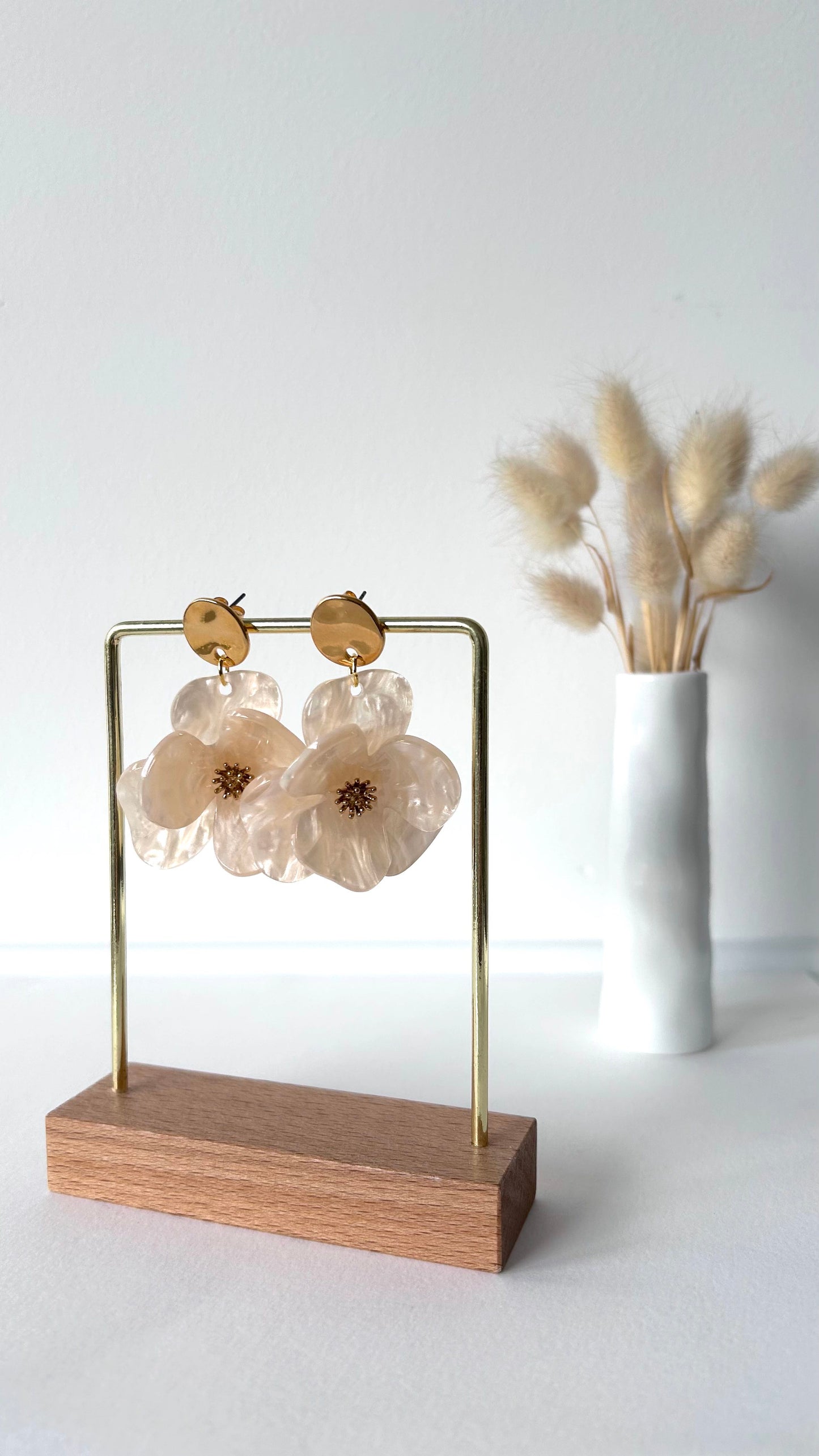 Boucles d'oreilles Floralia sable