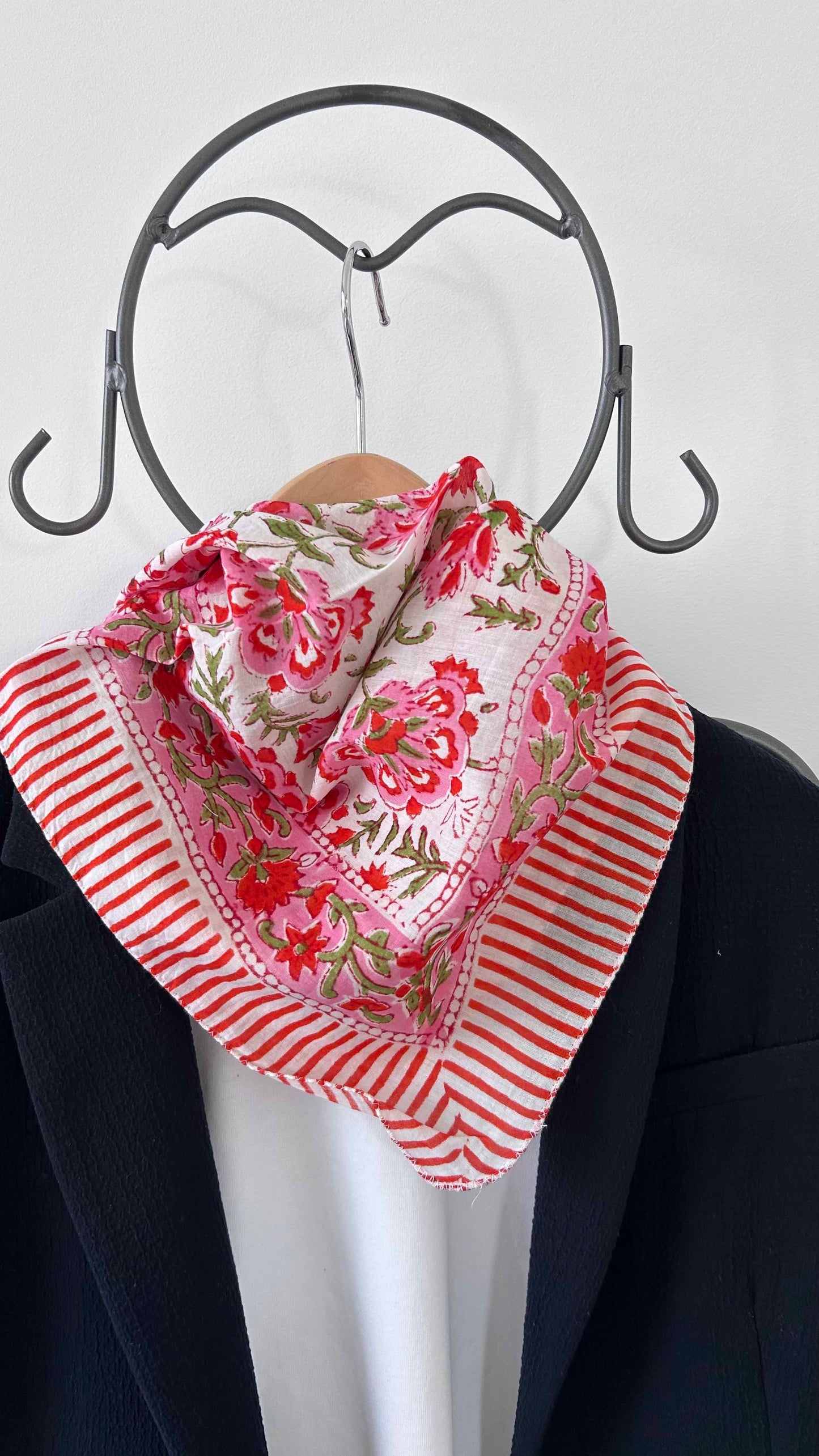Foulard Jaïpur rose