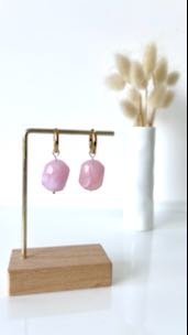Boucles d'oreilles Lilou baby rose