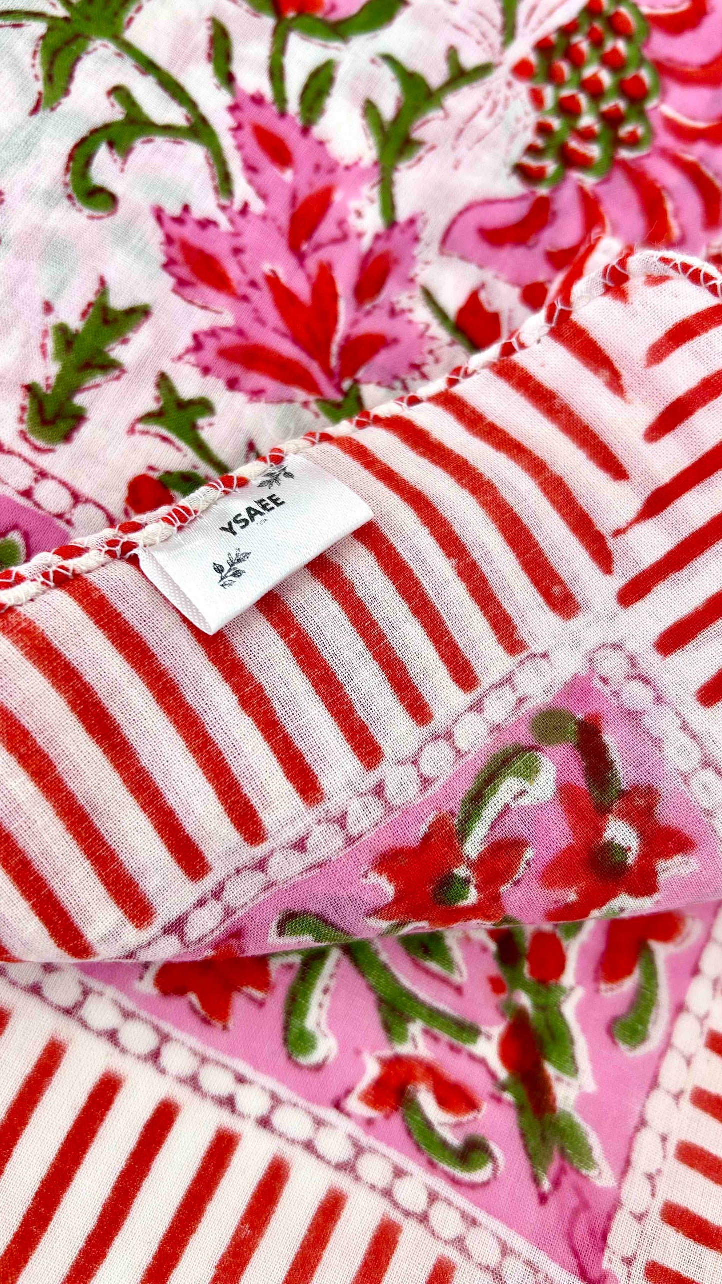 Foulard Jaïpur rose
