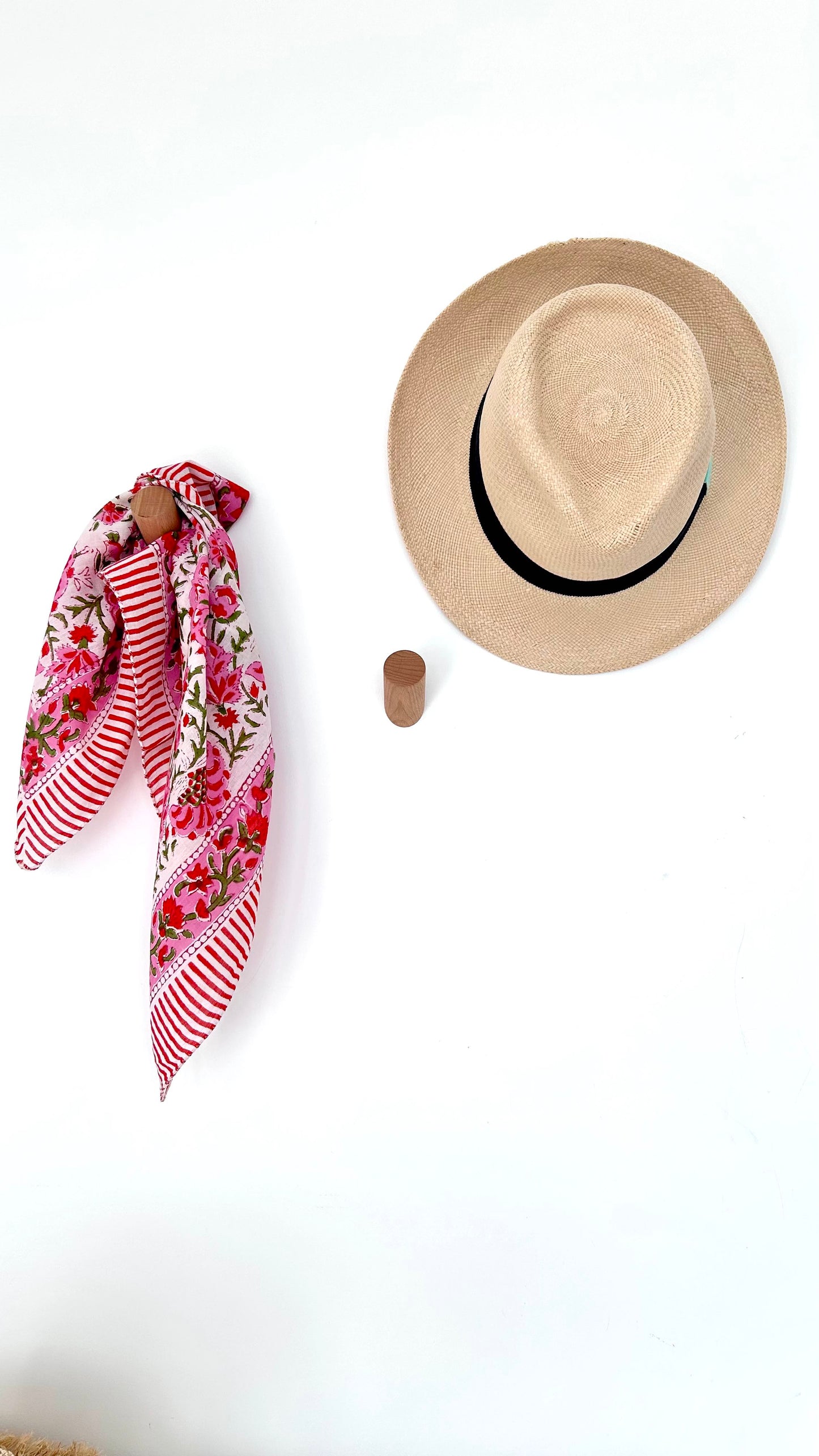 Foulard Jaïpur rose
