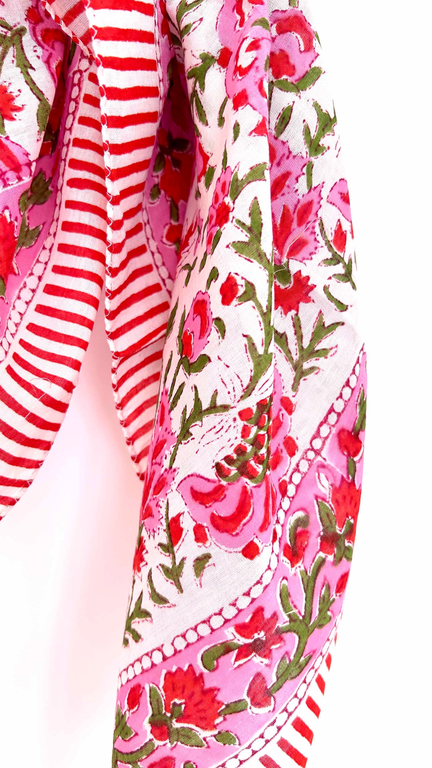 Foulard Jaïpur rose