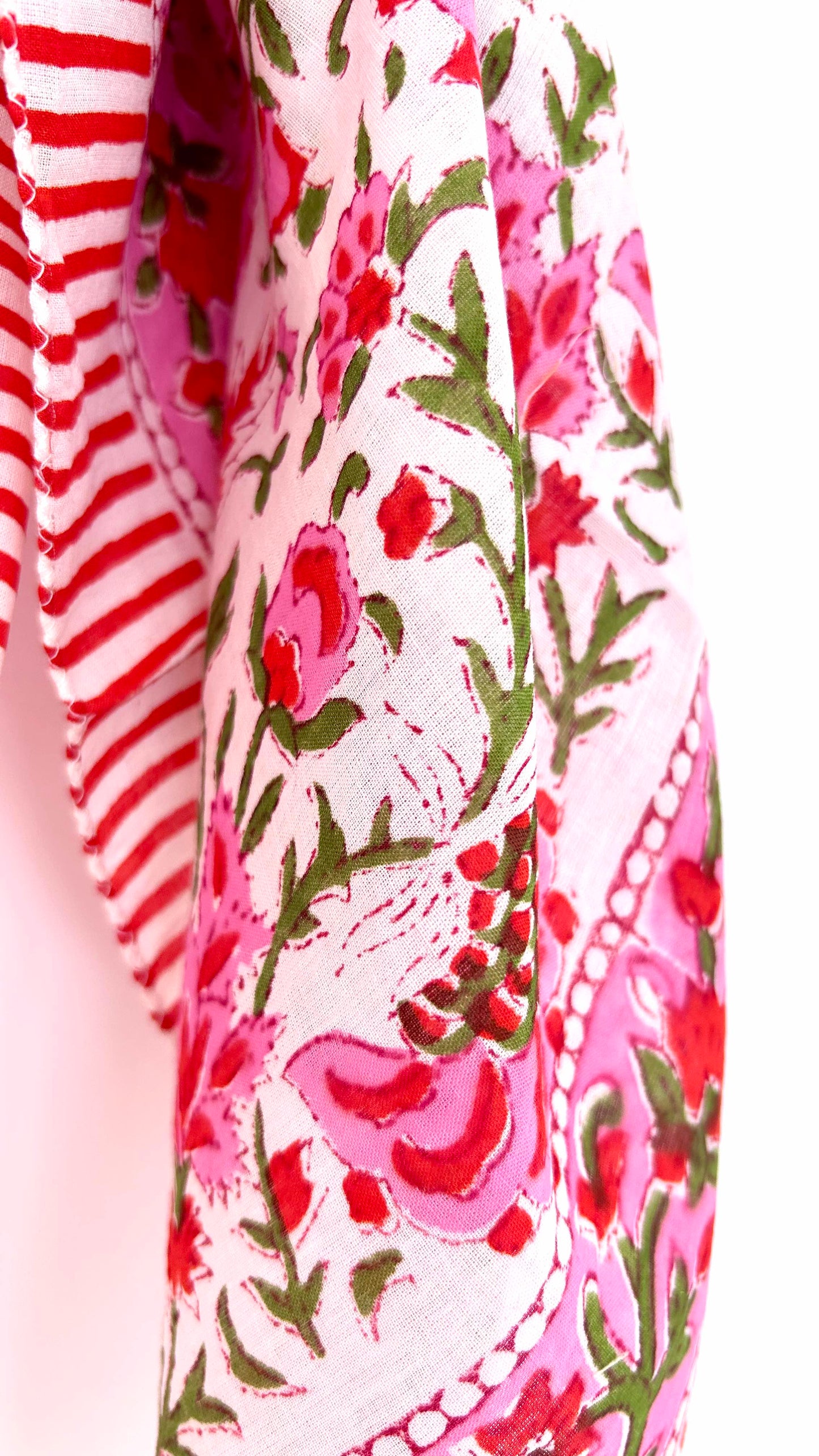 Foulard Jaïpur rose