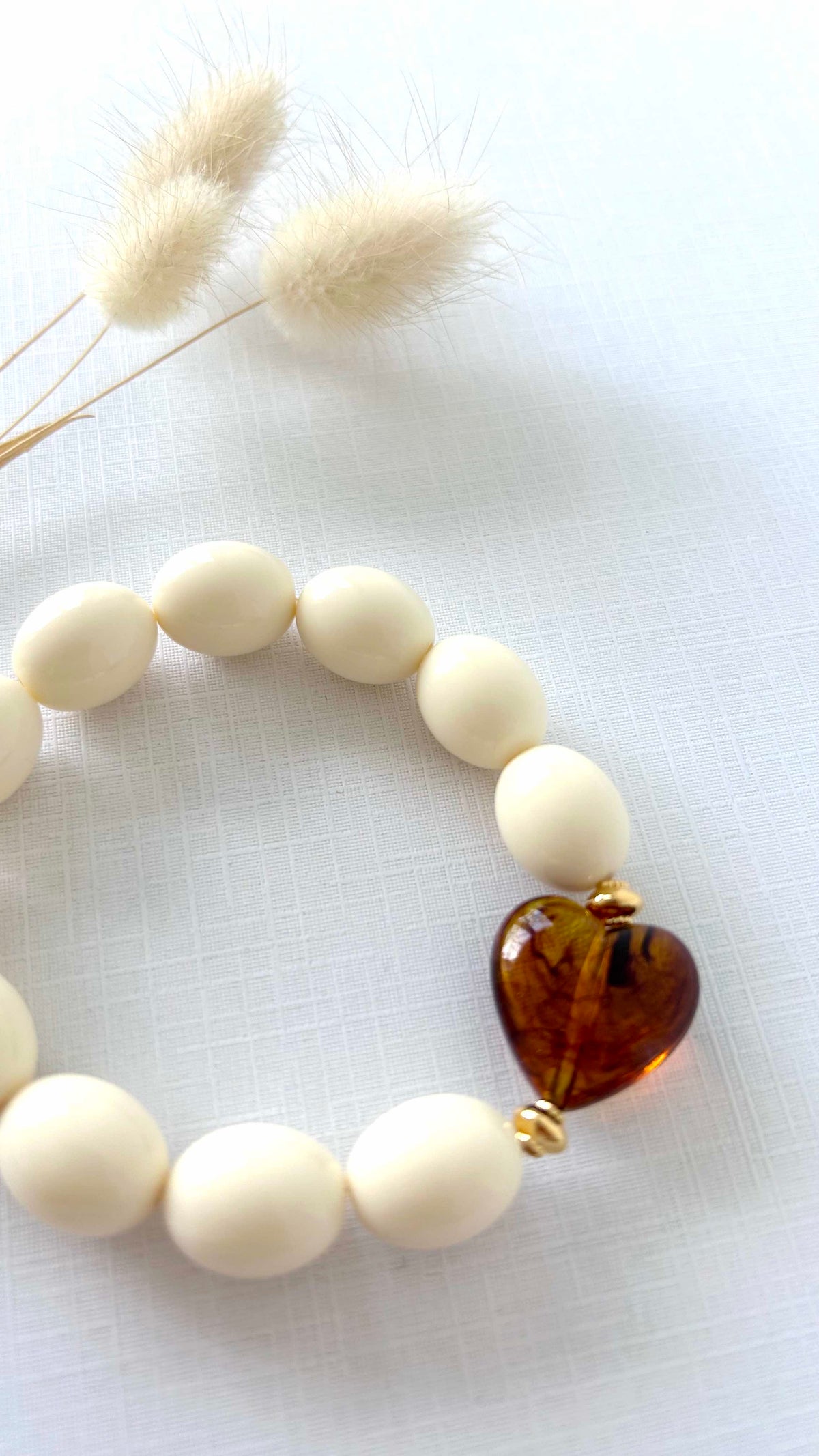 Bracelet Baby Amor crème
