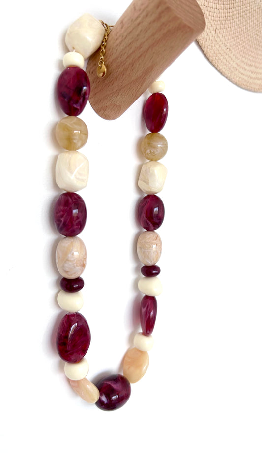 Collier Cali Burgundy