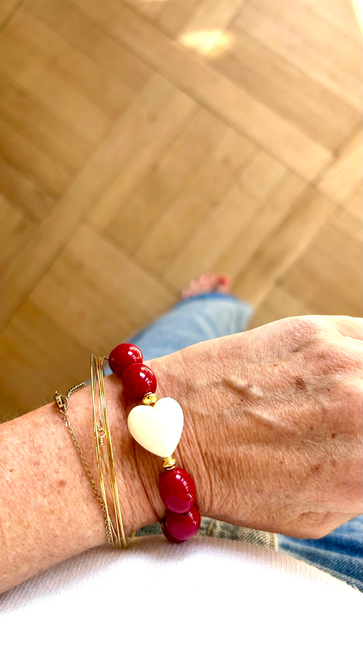 Bracelet Baby Amor Burgundy