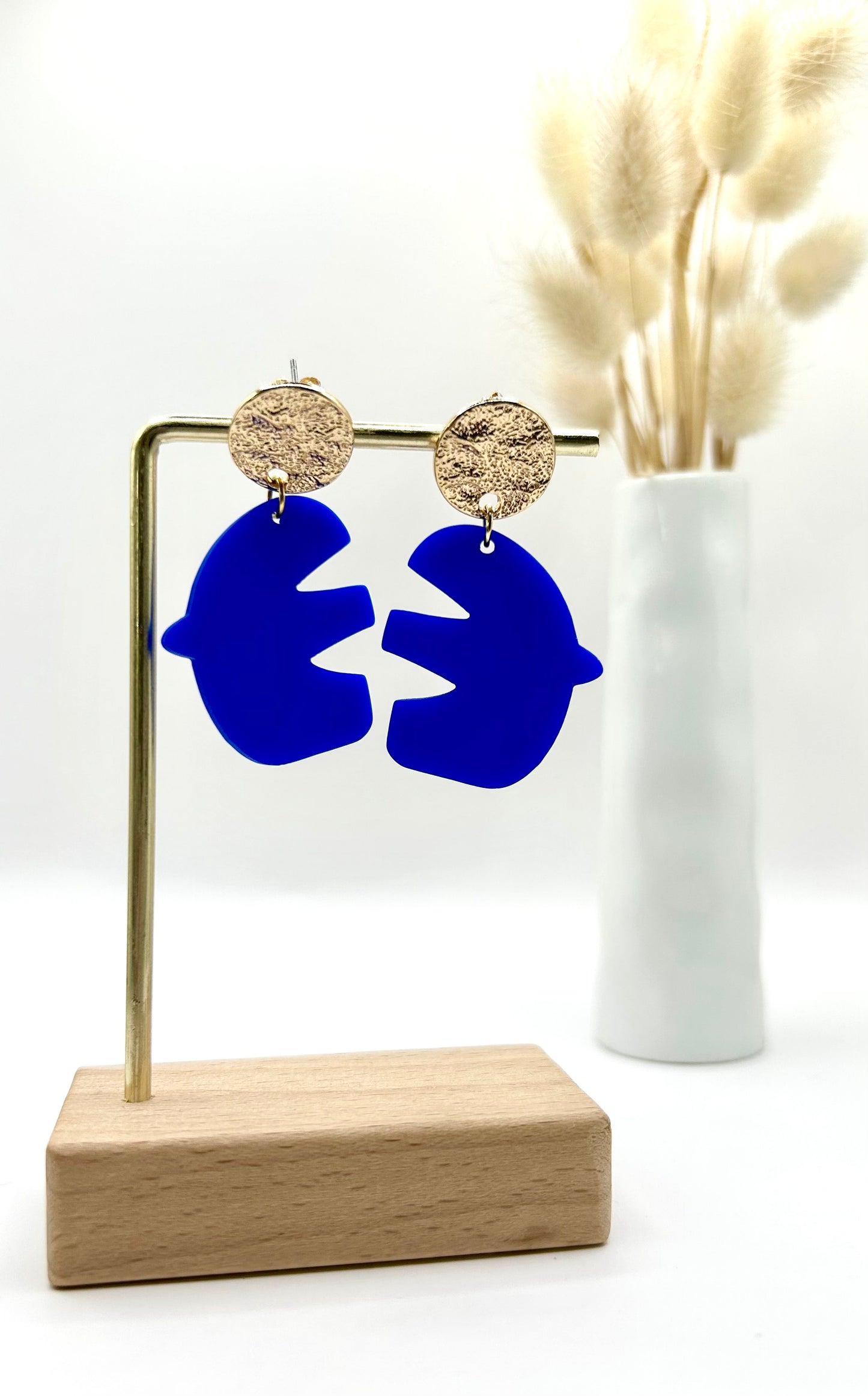 Boucles d'oreilles Matisse bleu