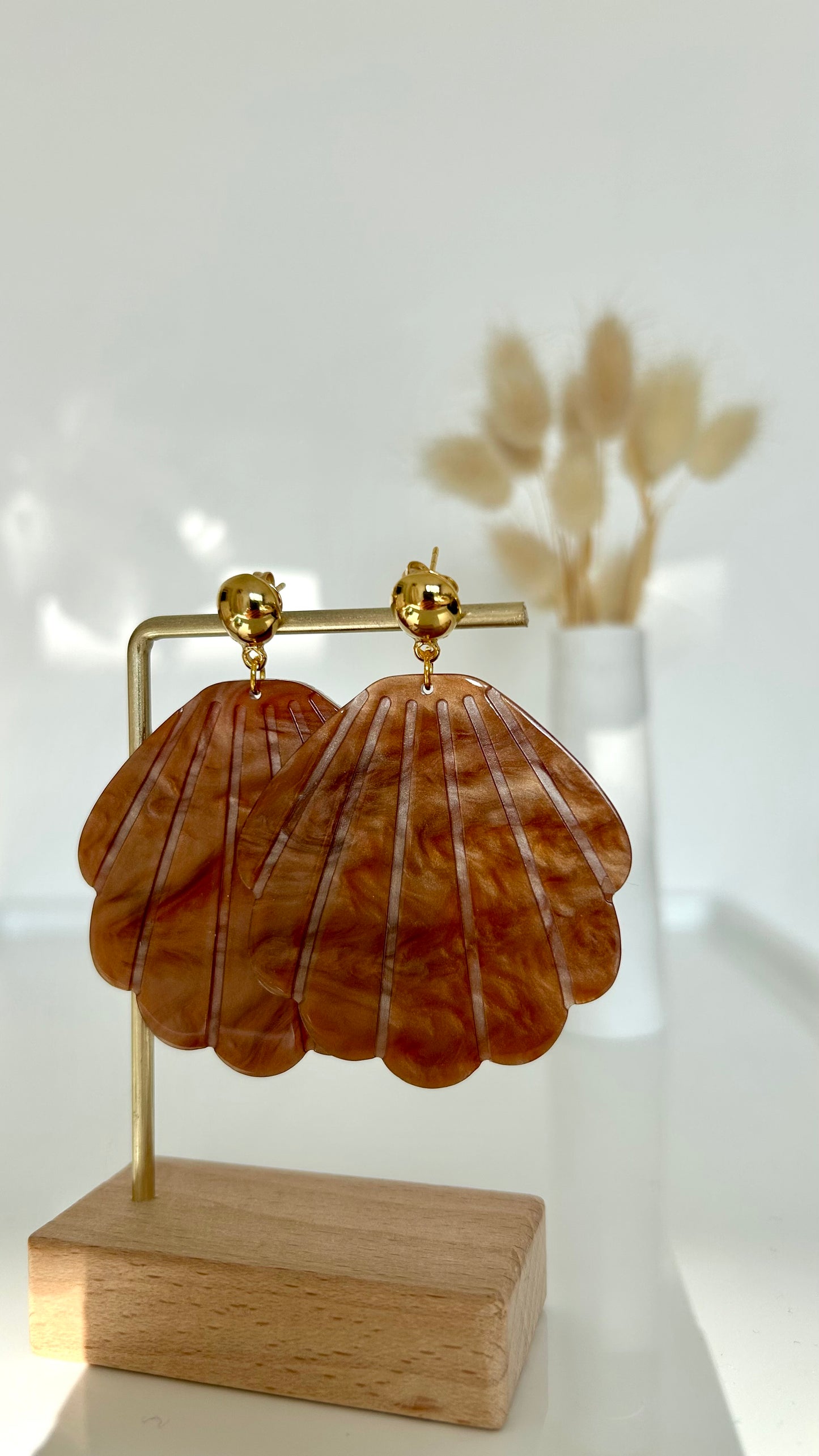 Boucles d'oreilles Paloma moka